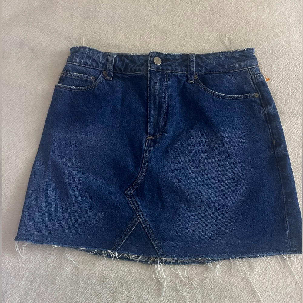 PAIGE Aideen Denim Mini Skirt 29